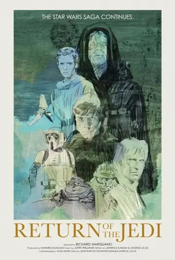 Plakat do filmu "Gwiezdne wojny: Część VI - Powrót Jedi" #1856498