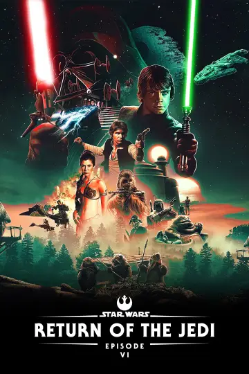 Plakat do filmu "Gwiezdne wojny: Część VI - Powrót Jedi" #416000
