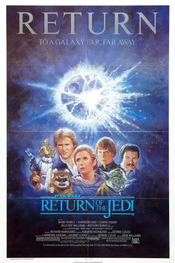 Plakat do filmu "Gwiezdne wojny: Część VI - Powrót Jedi" #604971