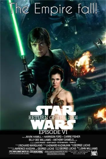 Plakat do filmu "Gwiezdne wojny: Część VI - Powrót Jedi" #604984