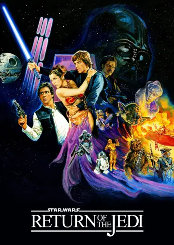 Plakat do filmu "Gwiezdne wojny: Część VI - Powrót Jedi" #605012