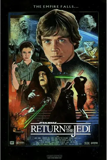 Plakat do filmu "Gwiezdne wojny: Część VI - Powrót Jedi" #834533