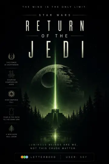 Plakat do filmu "Gwiezdne wojny: Część VI - Powrót Jedi" #834551