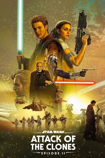 Plakat do filmu "Gwiezdne wojny: Część II - Atak klonów" #279715