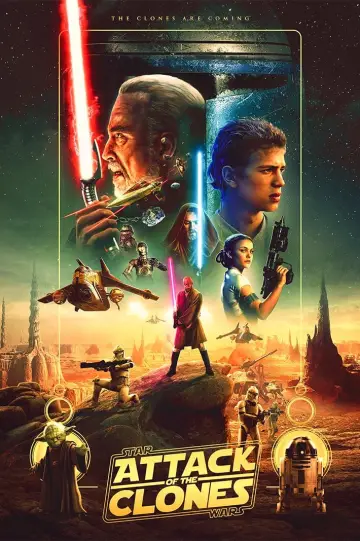 Plakat do filmu "Gwiezdne wojny: Część II - Atak klonów" #279716