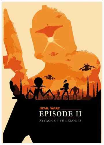 Plakat do filmu "Gwiezdne wojny: Część II - Atak klonów" #279777