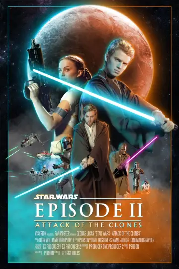 Plakat do filmu "Gwiezdne wojny: Część II - Atak klonów" #279817