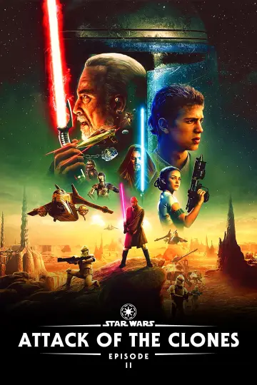 Plakat do filmu "Gwiezdne wojny: Część II - Atak klonów" #416236