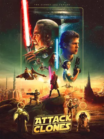 Plakat do filmu "Gwiezdne wojny: Część II - Atak klonów" #617123
