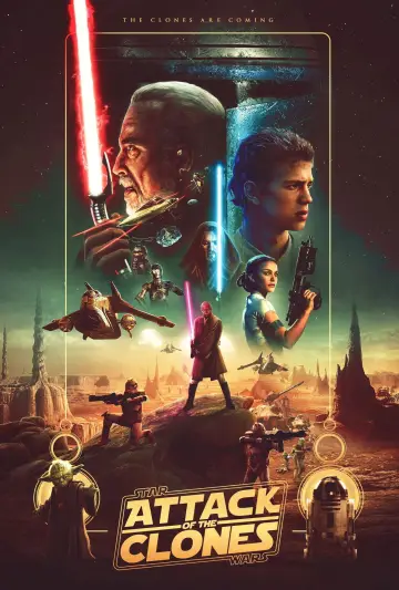 Plakat do filmu "Gwiezdne wojny: Część II - Atak klonów" #617124