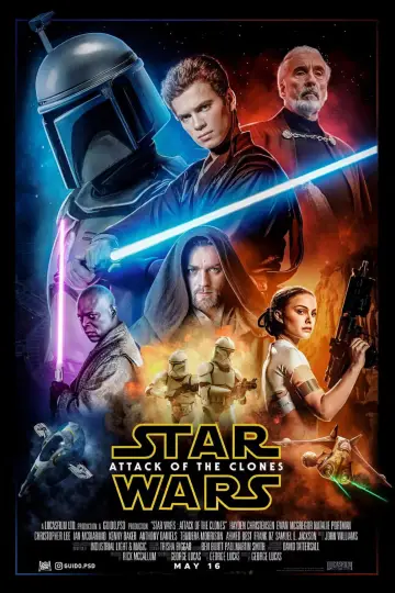 Plakat do filmu "Gwiezdne wojny: Część II - Atak klonów" #617166