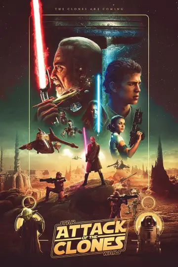 Plakat do filmu "Gwiezdne wojny: Część II - Atak klonów" #617175