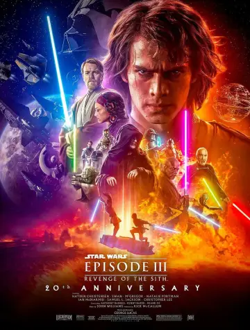 Plakat do filmu "Gwiezdne wojny: Część III - Zemsta Sithów" #608348