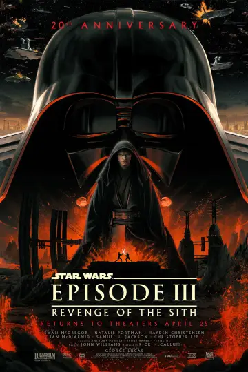 Plakat do filmu "Gwiezdne wojny: Część III - Zemsta Sithów" #608387