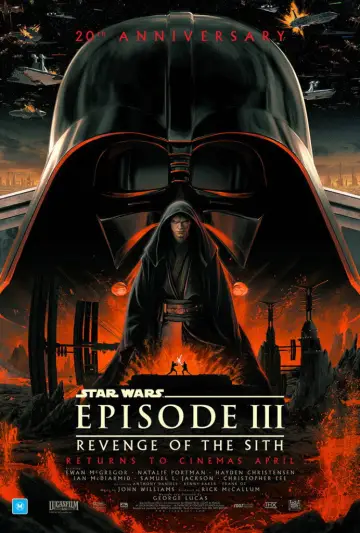 Plakat do filmu "Gwiezdne wojny: Część III - Zemsta Sithów" #608389