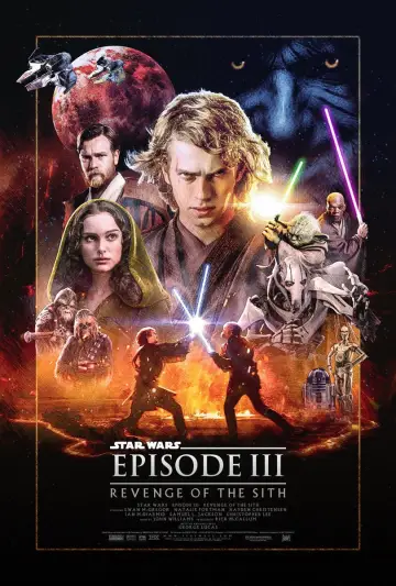 Plakat do filmu "Gwiezdne wojny: Część III - Zemsta Sithów" #608393