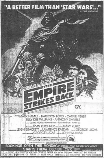 Plakat do filmu "Gwiezdne wojny: Część V - Imperium kontratakuje" #463929