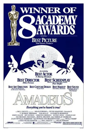 Plakat do filmu "Amadeusz" #1799298