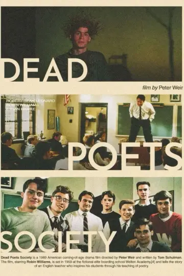 Plakat do filmu "Stowarzyszenie Umarłych Poetów" #1178395