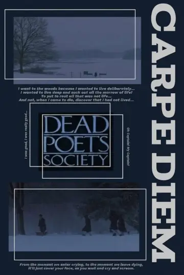 Plakat do filmu "Stowarzyszenie Umarłych Poetów" #1626429