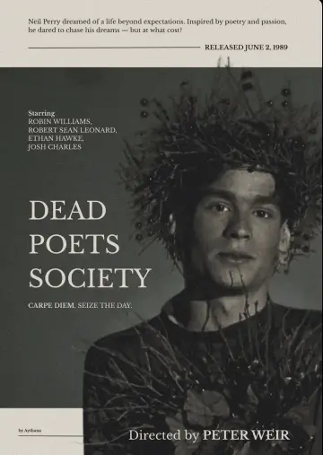 Plakat do filmu "Stowarzyszenie Umarłych Poetów" #749544