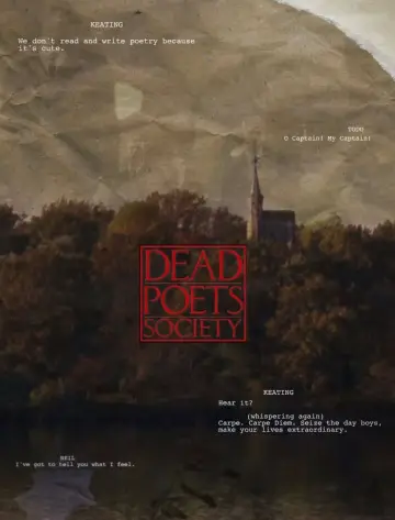 Plakat do filmu "Stowarzyszenie Umarłych Poetów" #749546