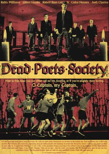 Plakat do filmu "Stowarzyszenie Umarłych Poetów" #830935