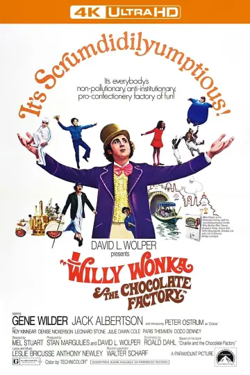 Plakat do filmu "Willy Wonka i fabryka czekolady" #24935