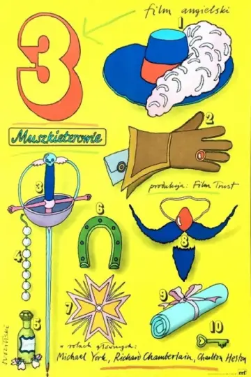 Plakat do filmu "Trzej muszkieterowie" #899057