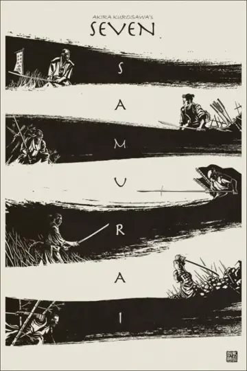 Plakat do filmu "Siedmiu samurajów" #159833