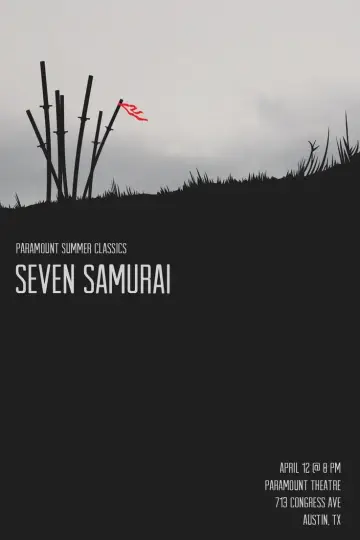 Plakat do filmu "Siedmiu samurajów" #159834