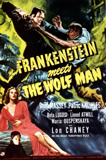 Plakat do filmu "Frankenstein spotyka Człowieka Wilka" #1030301
