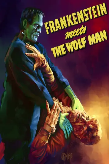 Plakat do filmu "Frankenstein spotyka Człowieka Wilka" #1030305