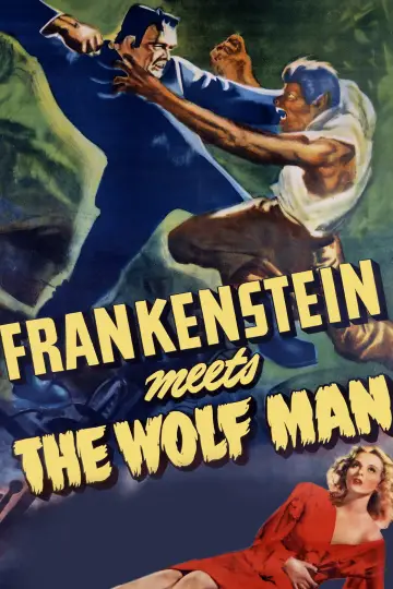 Plakat do filmu "Frankenstein spotyka Człowieka Wilka" #1030307