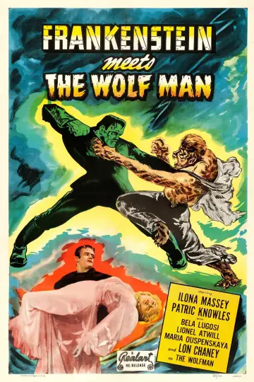 Plakat do filmu "Frankenstein spotyka Człowieka Wilka" #1030310