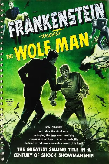 Plakat do filmu "Frankenstein spotyka Człowieka Wilka" #1030315