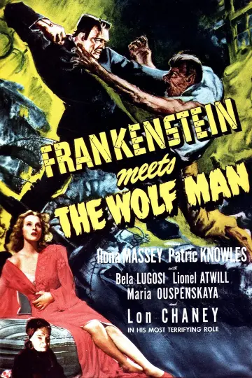 Plakat do filmu "Frankenstein spotyka Człowieka Wilka" #1030320