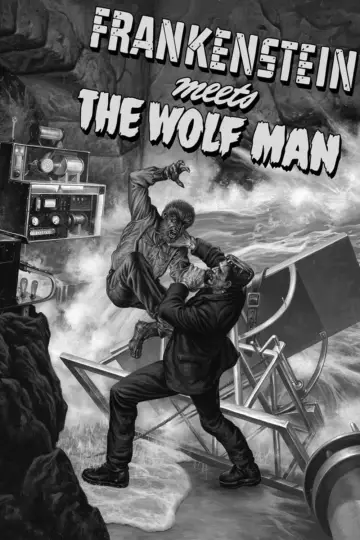 Plakat do filmu "Frankenstein spotyka Człowieka Wilka" #1030323