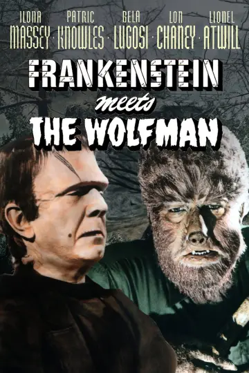 Plakat do filmu "Frankenstein spotyka Człowieka Wilka" #1030325