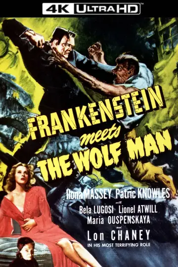 Plakat do filmu "Frankenstein spotyka Człowieka Wilka" #1835465