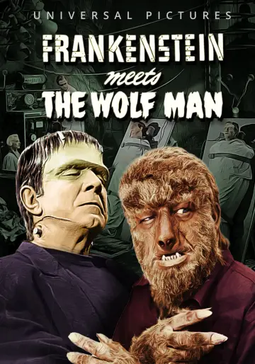 Plakat do filmu "Frankenstein spotyka Człowieka Wilka" #392329