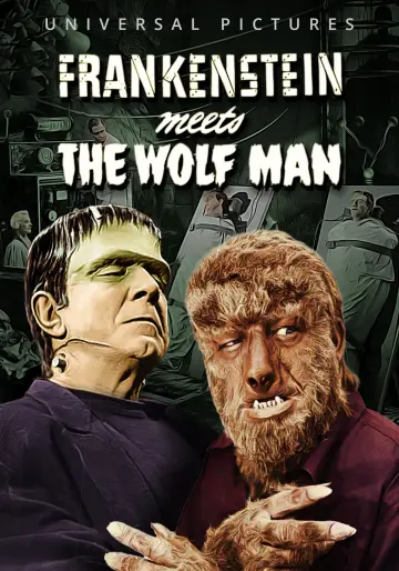 Plakat do filmu "Frankenstein spotyka Człowieka Wilka" #392330