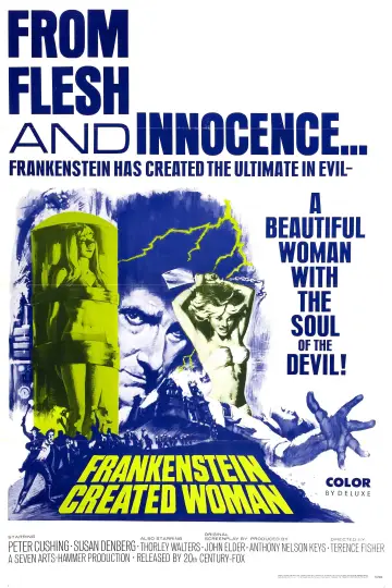 Plakat do filmu "Frankenstein stworzył kobietę" #1080574