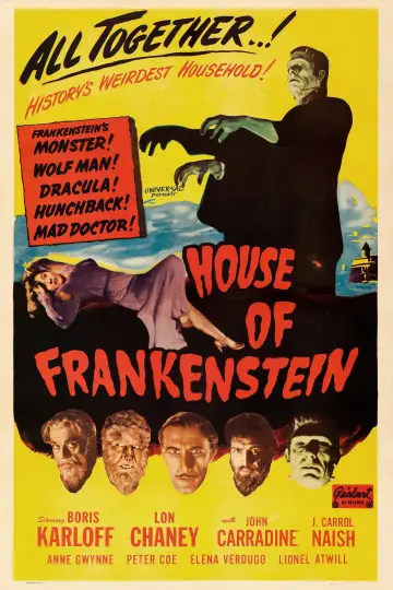 Plakat do filmu "Dom Frankensteina" #1870953