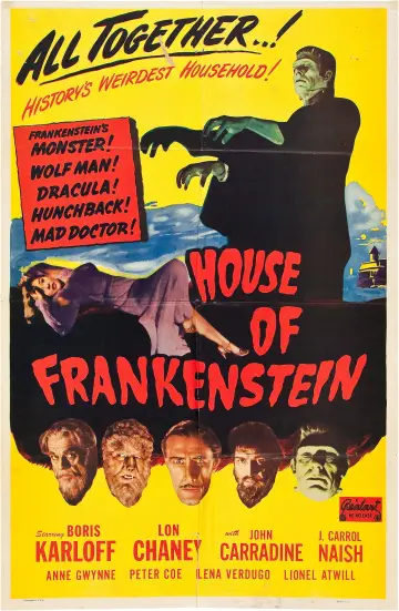 Plakat do filmu "Dom Frankensteina" #1870969