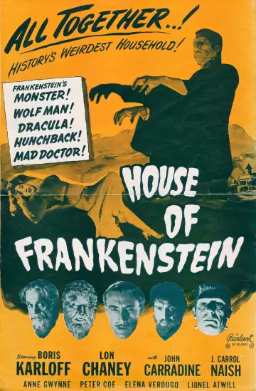 Plakat do filmu "Dom Frankensteina" #1870972