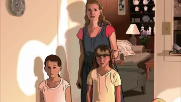 Zasłona do filmu "Przez ciemne zwierciadło" #890596