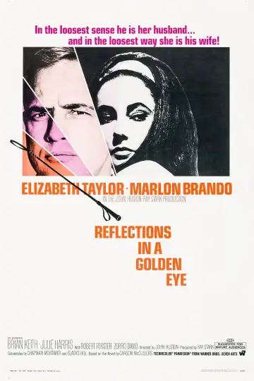 Plakat do filmu "W zwierciadle złotego oka" #1037818