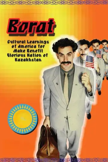 Plakat do filmu "Borat. Podpatrzone w Ameryce, aby Kazachstan Rósł w Siłę, a Ludzie Żyli Dostatniej" #732722