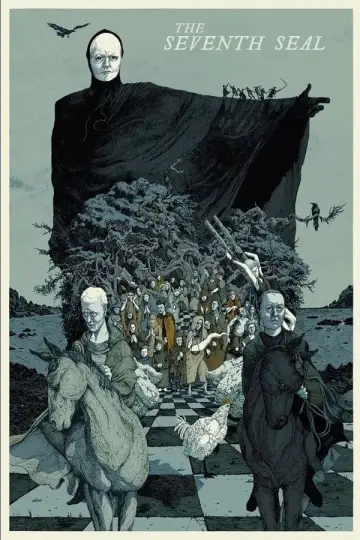 Plakat do filmu "Siódma pieczęć" #99366